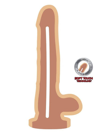 GET REAL - DUAL DENSITY DILDO 12 CM BALLS SKIN GET REAL - DUAL DENSITY DILDO 12 CM BALLS SKIN