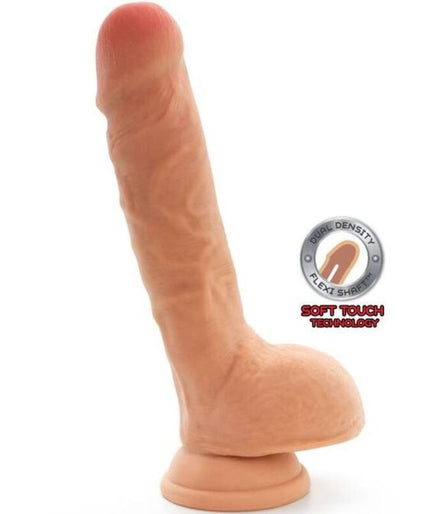 GET REAL - DUAL DENSITY DILDO 25,5 CM BALLS SKIN GET REAL - DUAL DENSITY DILDO 25,5 CM BALLS SKIN