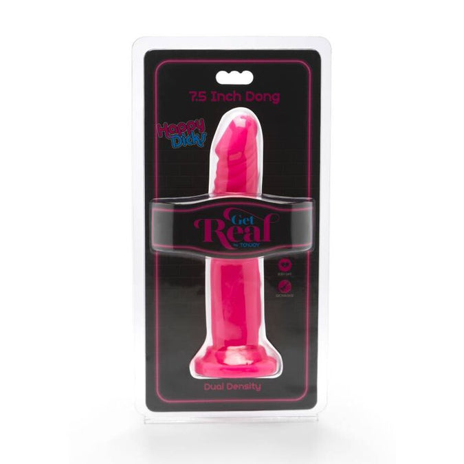 GET REAL - HAPPY DICKS DONG 19 CM ROZE