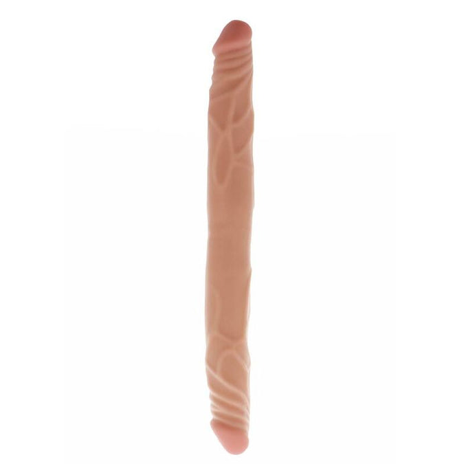 GET REAL - DUBBELE DONG 35 CM HUIDSKLEUR