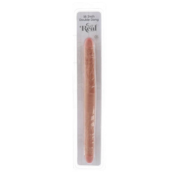 Get Real – Double Dong 40 cm huidkleurig