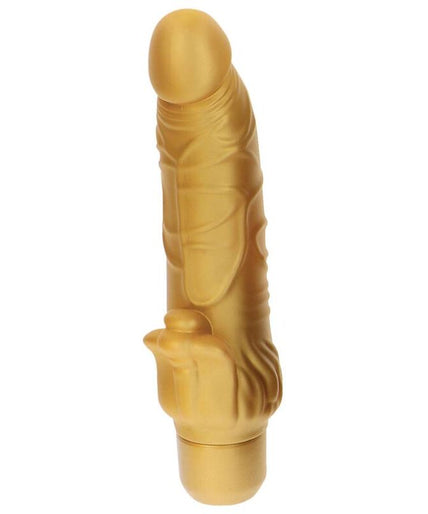 GET REAL - GOLD DICKER STIM VIBRATOR GOLD GET REAL - GOLD DICKER STIM VIBRATOR GOLD