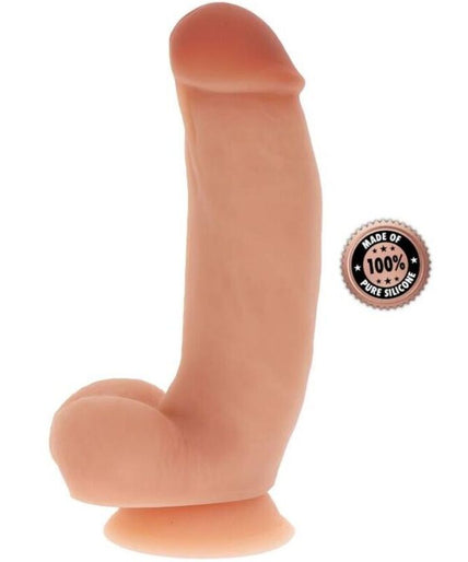 GET REAL - SILICONE DILDO 18 CM W BALLS SKIN GET REAL - SILICONE DILDO 18 CM W BALLS SKIN