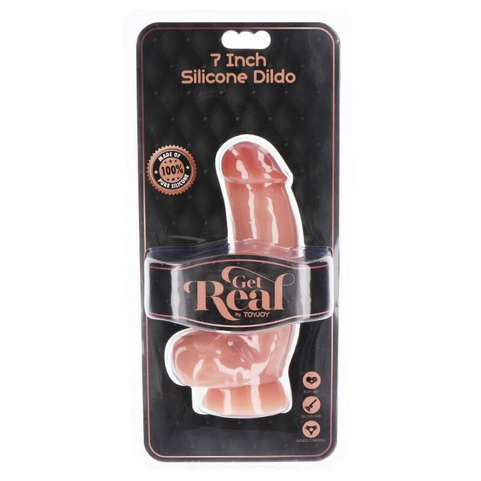 Get Real – Silicone Dildo with Balls Skin 18 cm