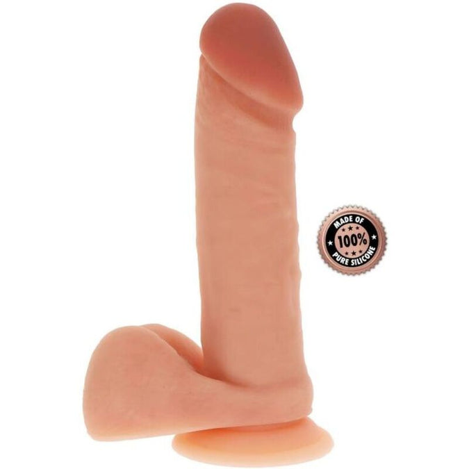 Get Real – Siliconen dildo met ballen, huid 20,5 cm