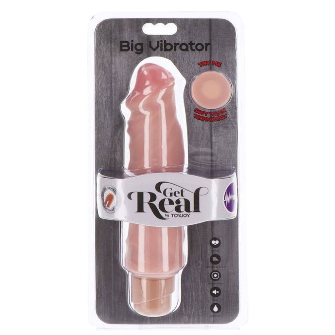 GET REAL - DUAL DENSITY GROTE VIBRATOR 20,5 CM SKIN