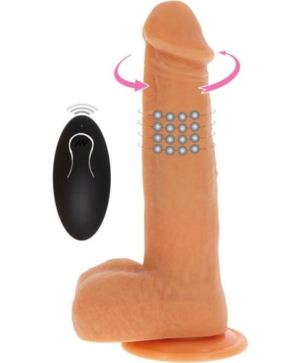 GET REAL - ROTATING BEADS VIBRATING DILDO SKIN GET REAL - ROTATING BEADS VIBRATING DILDO SKIN