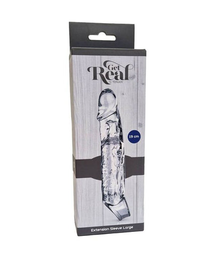 GET REAL - EXTENSION LONG 19 CM TRANSPARENT GET REAL - EXTENSION LONG 19 CM TRANSPARENT