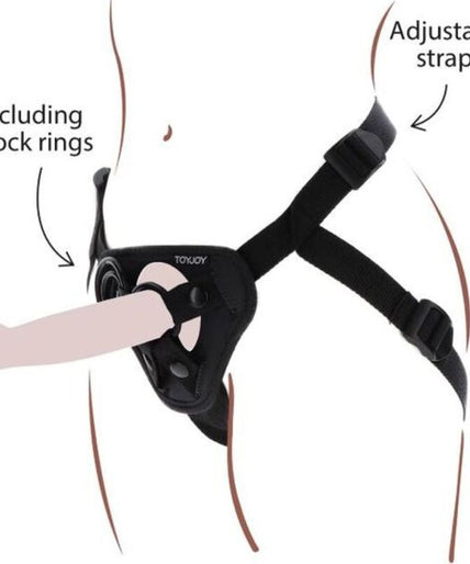 GET REAL - STRAP-ON HARNESS BLACK GET REAL - STRAP-ON HARNESS BLACK