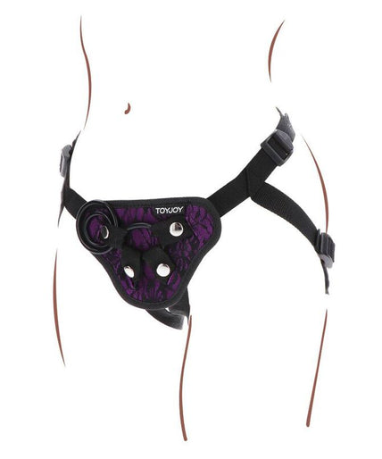 GET REAL - STRAP-ON LACE HARNESS PURPLE GET REAL - STRAP-ON LACE HARNESS PURPLE
