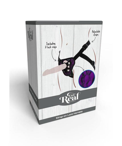 GET REAL - STRAP-ON LACE HARNESS PURPLE GET REAL - STRAP-ON LACE HARNESS PURPLE