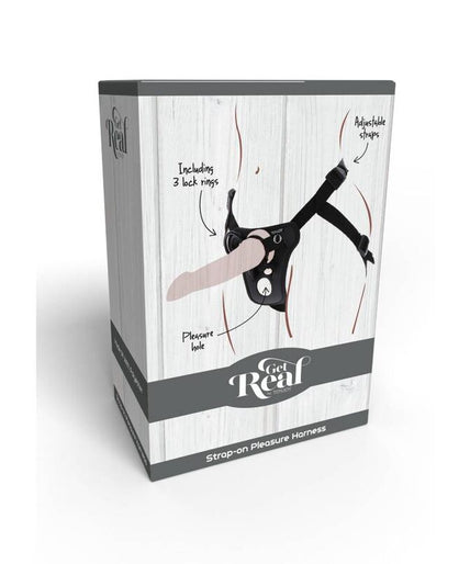 GET REAL - STRAP-ON PLEASURE HARNESS BLACK GET REAL - STRAP-ON PLEASURE HARNESS BLACK