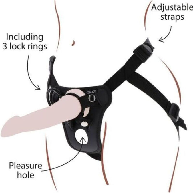 Get Real – Strap – On Pleasure Harness Black