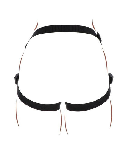 GET REAL - STRAP-ON PLEASURE HARNESS BLACK GET REAL - STRAP-ON PLEASURE HARNESS BLACK