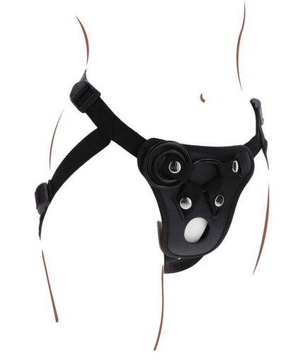 GET REAL - STRAP-ON PLEASURE HARNESS BLACK GET REAL - STRAP-ON PLEASURE HARNESS BLACK
