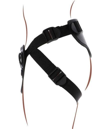 GET REAL - STRAP-ON DELUXE HARNESS BLACK GET REAL - STRAP-ON DELUXE HARNESS BLACK
