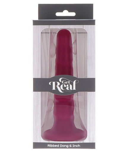 GET REAL - RIBBED DONG 12 CM RED GET REAL - RIBBED DONG 12 CM RED