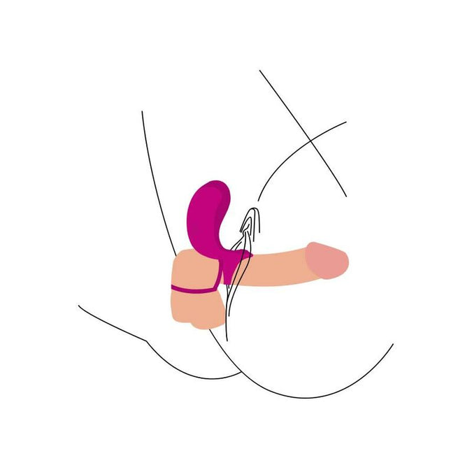 Xocoon – Paarstimulator Ring Fuchsia