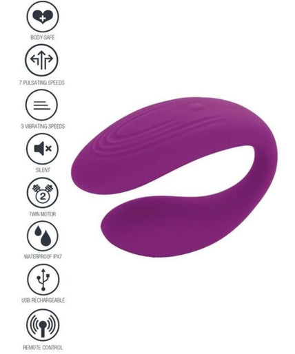 XOCOON - BOUND LOVE COUPLES VIBRATOR PURPLE XOCOON - BOUND LOVE COUPLES VIBRATOR PURPLE