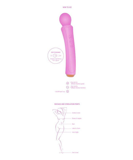 XOCOON - THE CURVED WAND FUCHSIA XOCOON - THE CURVED WAND FUCHSIA