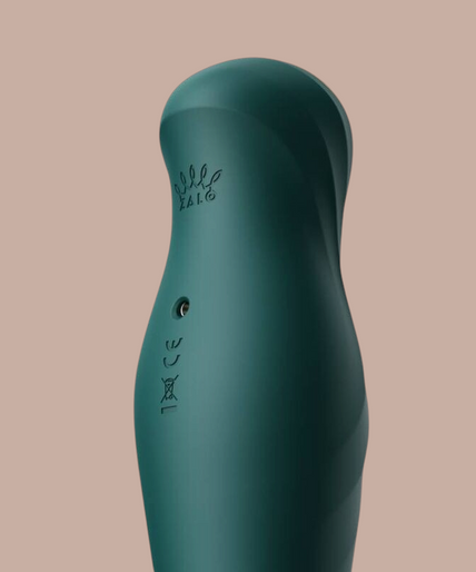 Zalo – King Thruster Groen Pleasurements Zalo King Thruster in groen siliconen met gouden accenten en PowerThrust technologie