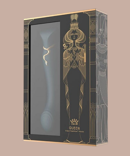 Zalo – Queen G – Spot Puls Wave Vibe Groen Zalo Queen G-spot vibrator in groen siliconen met gouden details en Swarovski kristal van Pleasurements