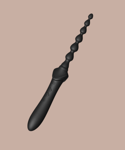 Zalo – Bess 2 Clitorismassager Zwart Pleasurements Zalo Bess 2 zwarte siliconen clitorismassager met verwisselbare opzetstukken en gouden accenten.