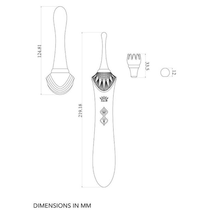 ZALO - BESS 2 CLITORALE MASSAGER ZWART