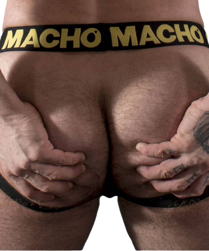MACHO - MX25AC JOCK YELLOW LEATHER XL MACHO - MX25AC JOCK YELLOW LEATHER XL