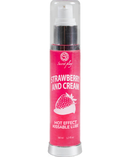 SECRETPLAY - LUBRICANT 2-1 HEAT EFFECT STRAWBERRY & CREAM 50 ML SECRETPLAY - LUBRICANT 2-1 HEAT EFFECT STRAWBERRY & CREAM 50 ML