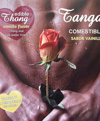 HOTFLOWERS - MEN''S THONG + 2 VANILLA WAFER NIPPLE /es/pt/en/fr/it/ HOTFLOWERS - MEN''S THONG + 2 VANILLA WAFER NIPPLE /es/pt/en/fr/it/