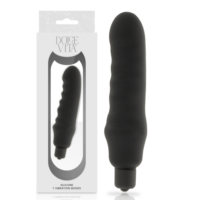Pleasurements – Dolce Vita – Genius Vibrator Zwart Siliconen
