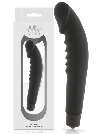 DOLCE VITA - REALISTIC PLEASURE BLACK SILICONE DOLCE VITA - REALISTIC PLEASURE BLACK SILICONE