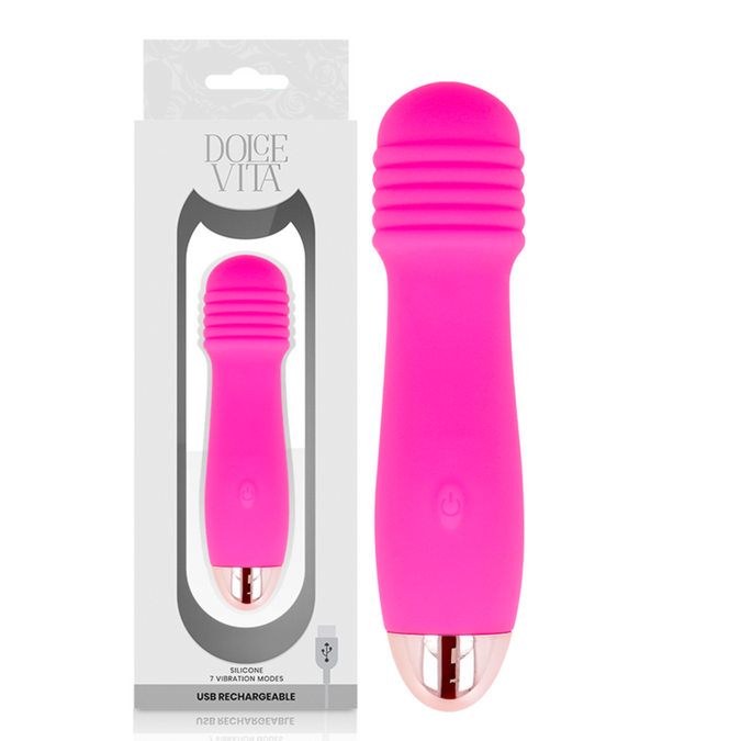 Pleasurements – Dolce Vita – Oplaadbare Vibrator Drie Roze 7 Snelheden