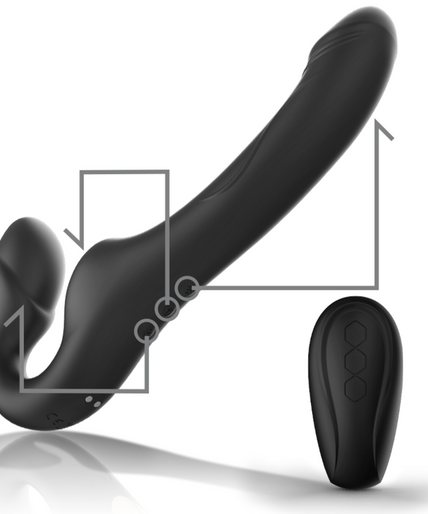IBIZA - STRAPLESS VIBRATOR WITH REMOTE CONTROL PUSH BUTTON IBIZA - STRAPLESS VIBRATOR WITH REMOTE CONTROL PUSH BUTTON