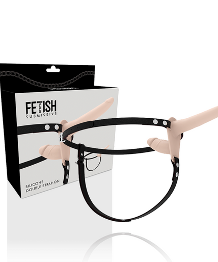 FETISH SUBMISSIVE HARNESS - DOUBLE PENETRATION FLESH FETISH SUBMISSIVE HARNESS - DOUBLE PENETRATION FLESH