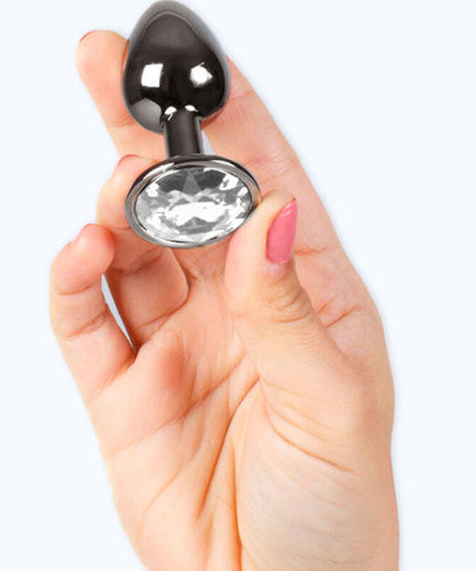 SECRETPLAY - GUNMETAL BUTT PLUG SMALL SIZE 7 CM SECRETPLAY - GUNMETAL BUTT PLUG SMALL SIZE 7 CM