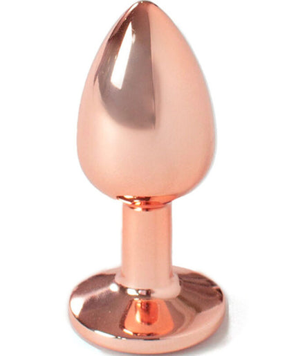 SECRETPLAY - METAL BUTT PLUG ROSE GOLD SMALL SIZE 7 CM SECRETPLAY - METAL BUTT PLUG ROSE GOLD SMALL SIZE 7 CM