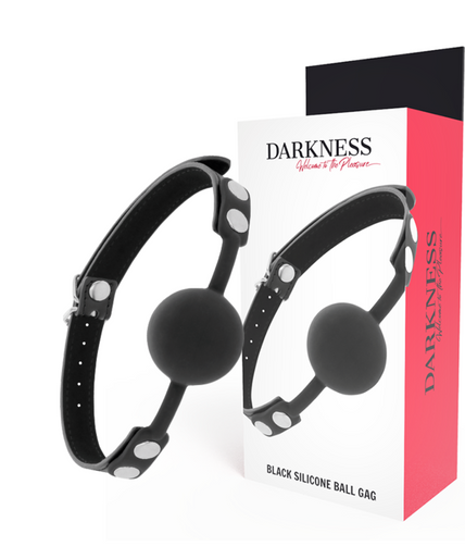 DARKNESS - BLACK SILICONE GAG DARKNESS - BLACK SILICONE GAG