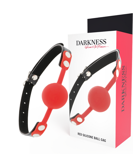 DARKNESS - RED SILICONE GAG DARKNESS - RED SILICONE GAG