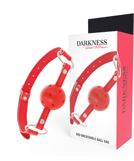 DARKNESS - RED BREATHABLE GAG DARKNESS - RED BREATHABLE GAG