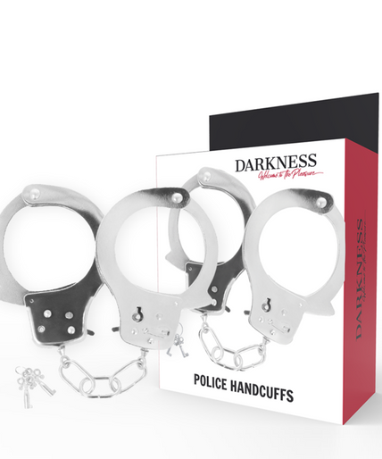 DARKNESS - METAL HANDCUFFS WITH KEYS DARKNESS - METAL HANDCUFFS WITH KEYS