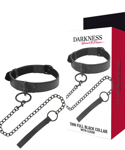 DARKNESS - BLACK NECKLACE WITH CHAIN DARKNESS - BLACK NECKLACE WITH CHAIN