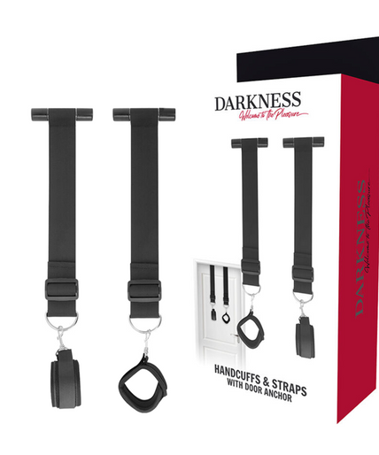DARKNESS - BONDAGE DOOR HANDCUFFS DARKNESS - BONDAGE DOOR HANDCUFFS
