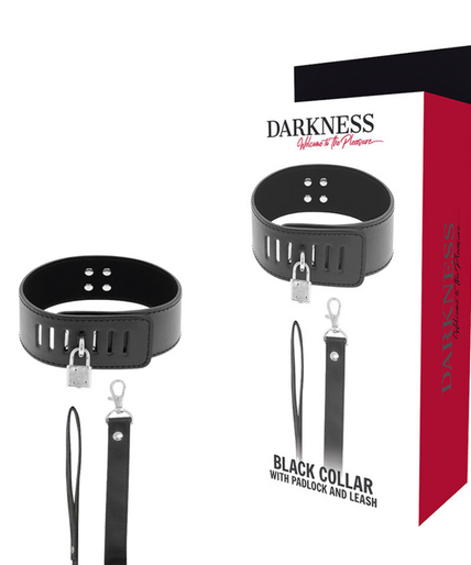 Darkness – Bdsm Collar With Black Lock Darkness – Bdsm Collar With Black Lock
