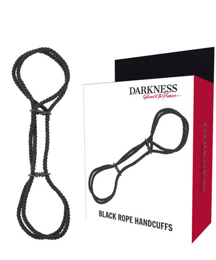 DARKNESS - 100% COTTON ROPE HANDCUFFS OR ANKLE HANDCUFFS DARKNESS - 100% COTTON ROPE HANDCUFFS OR ANKLE HANDCUFFS