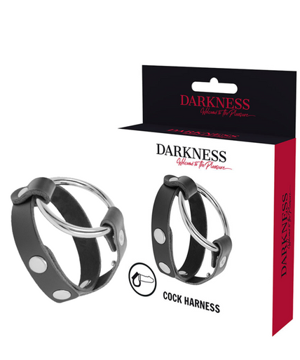 DARKNESS - BDSM COCK AND TESTICLE RING DARKNESS - BDSM COCK AND TESTICLE RING