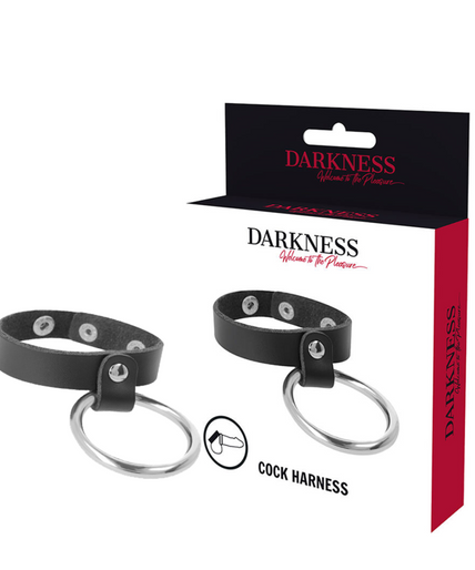 DARKNESS - METAL RING FOR THE PENIS AND TESTICLES DARKNESS - METAL RING FOR THE PENIS AND TESTICLES