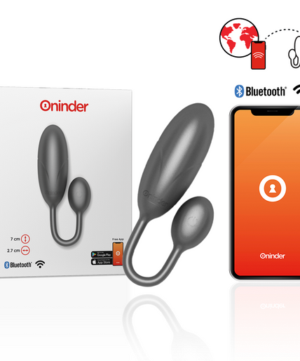 ONINDER - DENVER VIBRATING EGG BLACK 7 X 2.7 CM FREE APP ONINDER - DENVER VIBRATING EGG BLACK 7 X 2.7 CM FREE APP