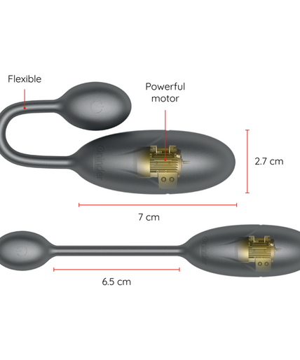 ONINDER - DENVER VIBRATING EGG BLACK 7 X 2.7 CM FREE APP ONINDER - DENVER VIBRATING EGG BLACK 7 X 2.7 CM FREE APP